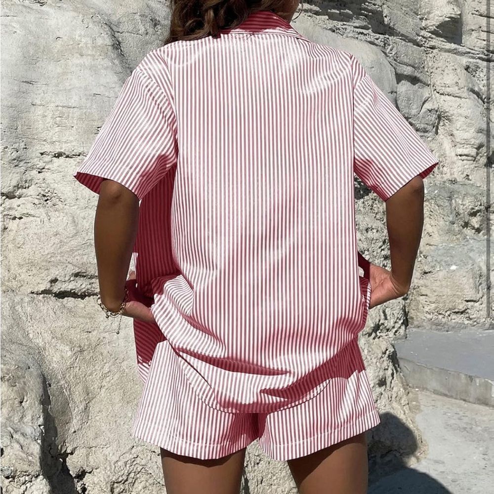 Striped Pink Three-Piece Set - Picture 2 of 3